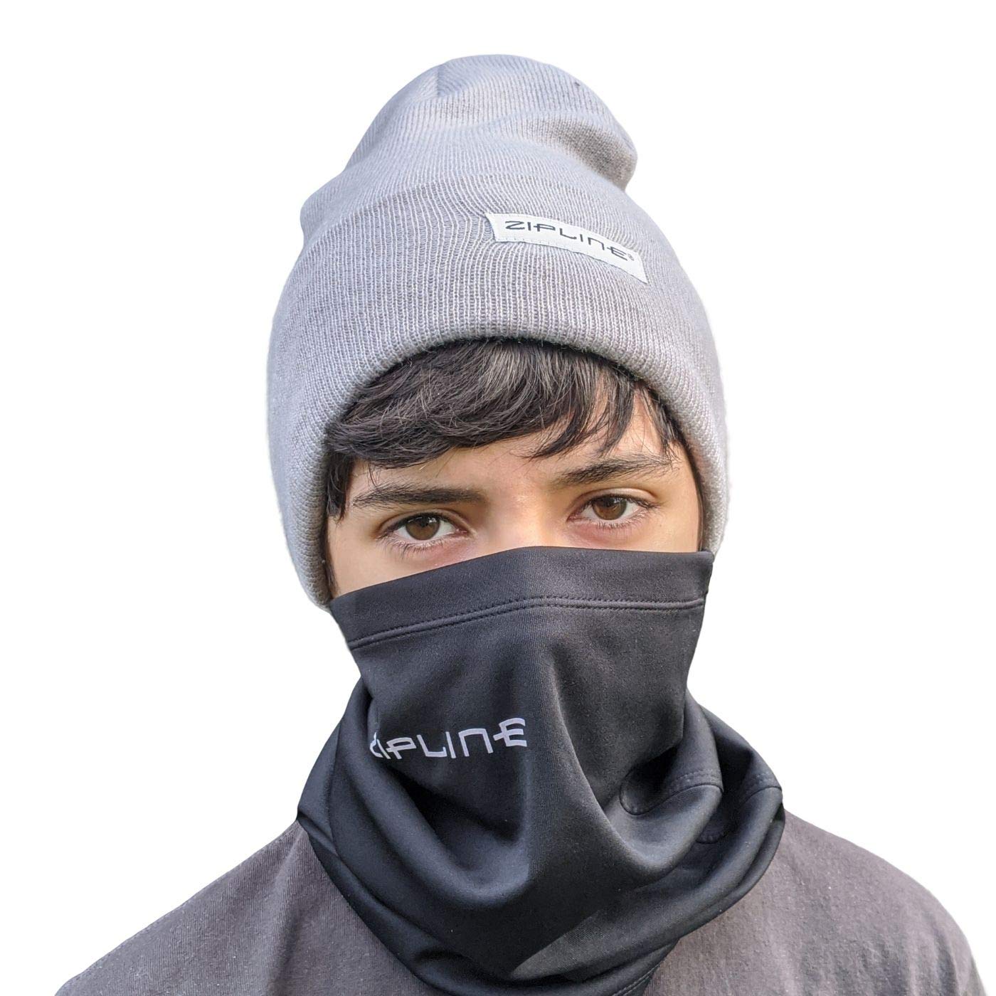 Neck Gaiter Balaclava by Zipline (Black) Amazon.in Clothing