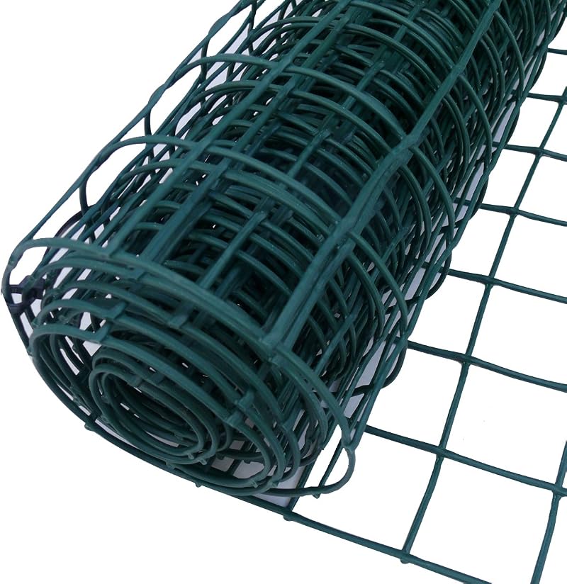Suregreen Plastic Mesh Fencing 1m x 5m Green Garden Trellis 50mm Holes
