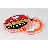 DRAGONtail Tenkara - Level Line Hi-Vis Orange, 30m | Bright orange fluorocarbon fishing line for easy visual tracking and quick bite detection in dark water