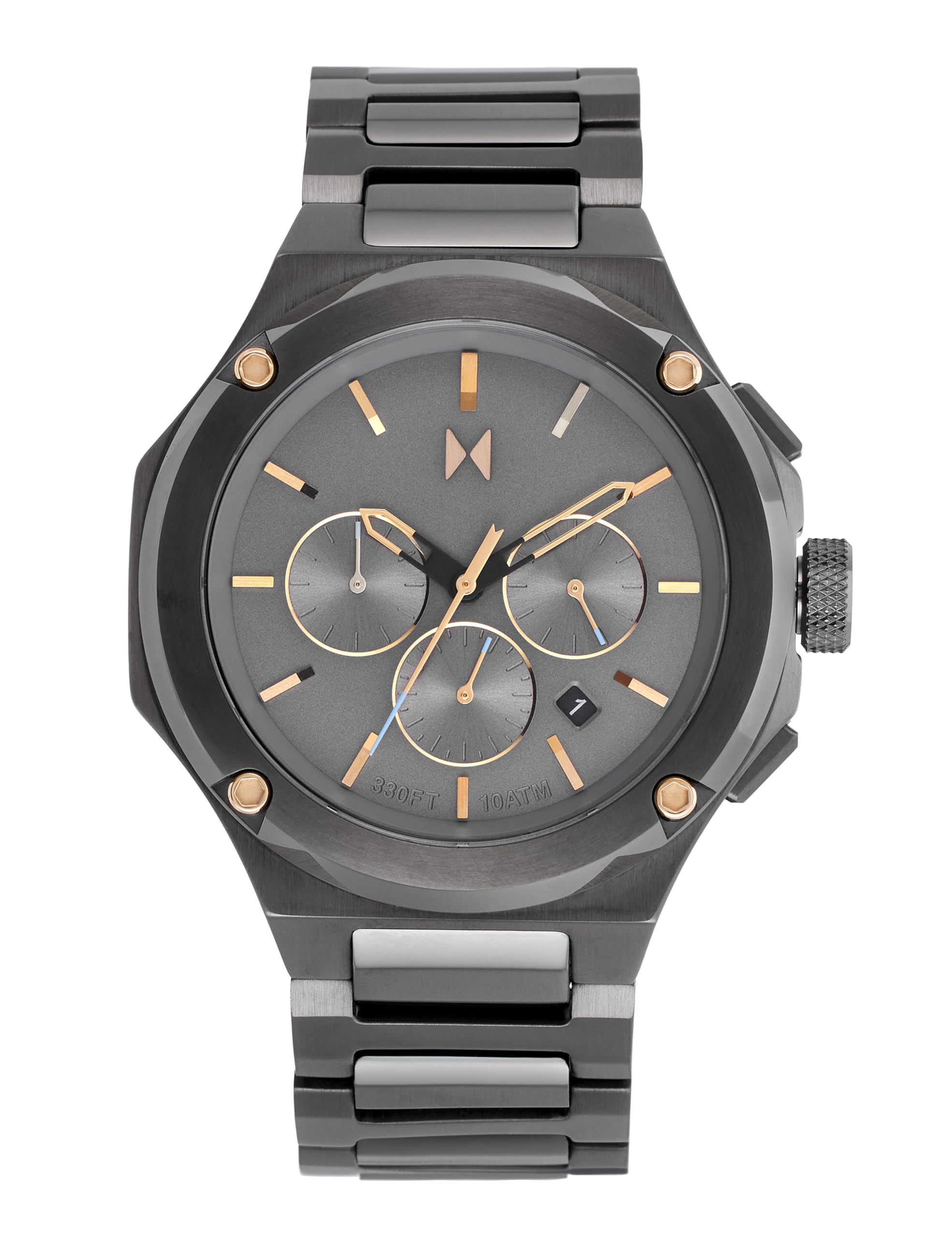 MVMT Chronograph Quartz Watch for Men with Grey Stainless Steel Bracelet - 28000153-D