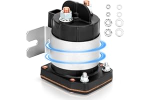 FANCAT Compatible with OEM TROMBETTA Solenoid 114-2411-020, 24 Volt 225 Amp Continuous Duty, 600 Amp Inrush, 4 Terminal, Heavy Duty Solenoid Relay Switch