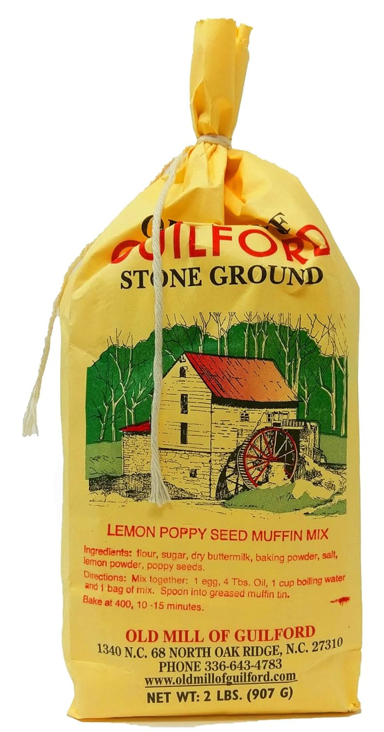 Amazon Com Old Mill Of Guilford Lemon Poppy Seed Muffin Mix 2