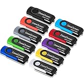 10 Pack DataOcean 16GB USB 2.0 Flash Drive Memory Stick Thumb Drives (10 Colors)