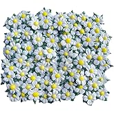 RATREE 888 Handmade100 Pcs Mulberry Paper Flowers 30x30mm Mini Paper Flowers Scrapbooking Wedding DIY Craft Supplies Card Artificial Flowers (.White.)