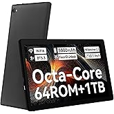 ZOFYWNAS Tablet, Android 14 Tablet 10 inch with HD IPS Touchscreen, 64GB+1TB Expansion, Octa-Core, Face ID, OTG, WiFi 6, Blue