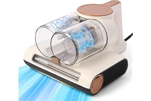 LUUKMONDE Mattress Vacuum Cleaner, Couch Vacuum Cleaner with 16Kpa Suction& 253.7nm UV-C Light & 40000rpm Brush Roll & Heatin