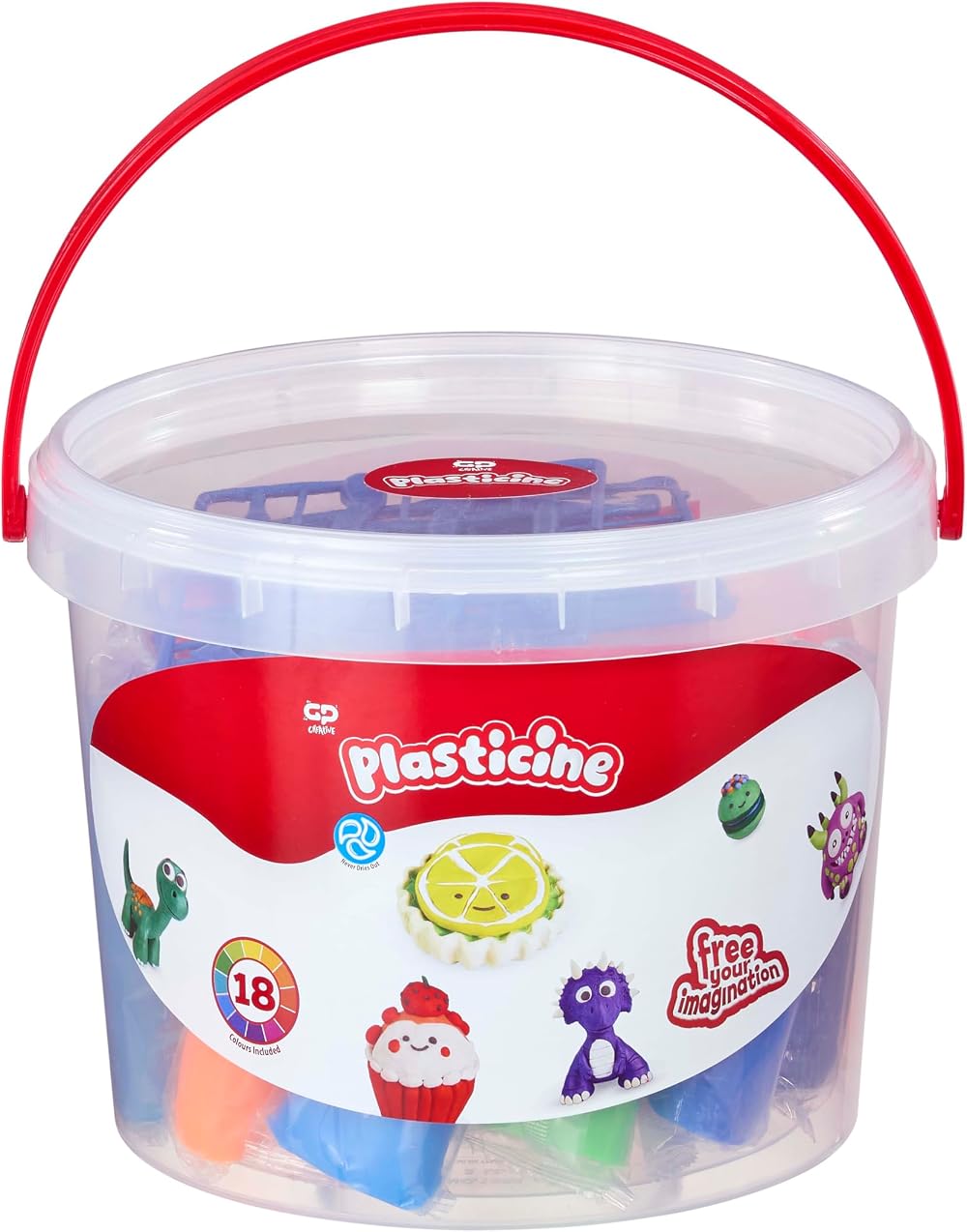 Plasticine The Original Big Bucket Set – 18 Sticks Tools & Bucket