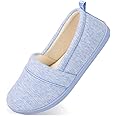 HomeTop Women's Comfy Loafer Slippers Lightweight Memory Foam Non-slip Indoor House Shoes