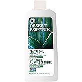 Desert Essence Alcohol-Free Mouthwash with Tea Tree Oil and Aloe, Sugar-Free, Oral Rinse to Fight Bad Breath & Dry Mouth, Veg