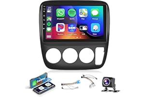 PODOFO DSP Android Car Stereo for Honda CRV 1997 1998 1999 2000 2001 Manual A/C Radio with Wireless CarPlay Android Auto, 9inch Touchscreen 26UIs Bluetooth GPS Chip WiFi SWC USB AHD Backup Camera 2G+32G