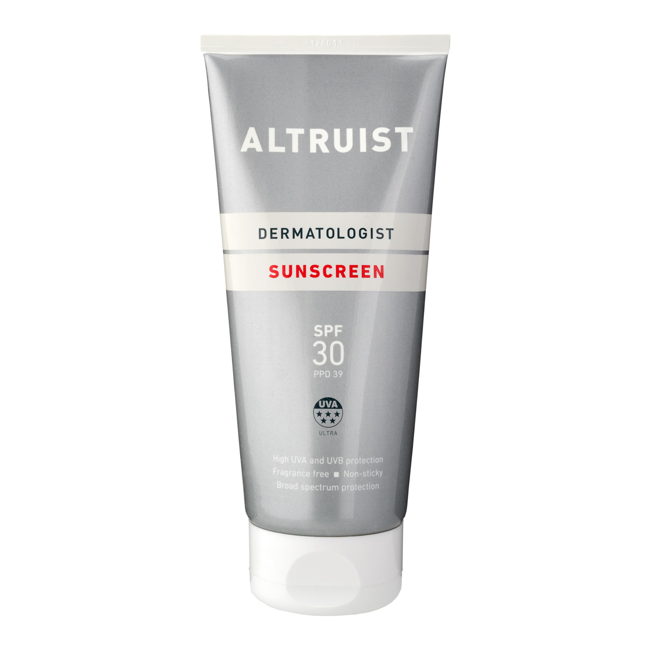 ALTRUIST. Dermatologist Sunscreen SPF 30 Superior 5-star UVA protection (PPD: 39) by Dr Andrew Birnie, suitable for sensitive skin, 200 ml (Pack of 2), Period after opening 12 months