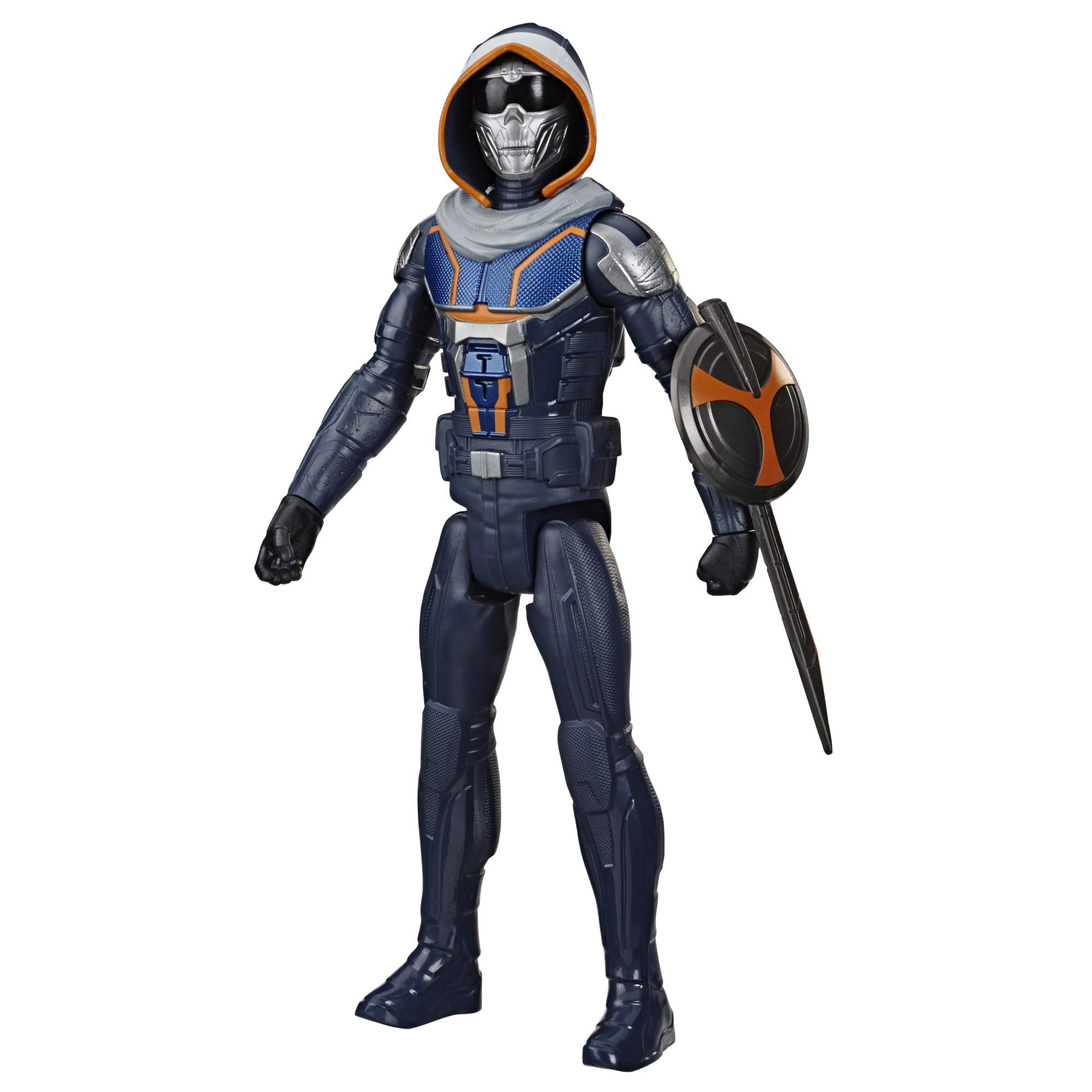 Marvel Avengers Black Widow Titan Hero Series Blast Gear Taskmaster Action Figure, 30-cm Toy, For Children Aged 4 and Up