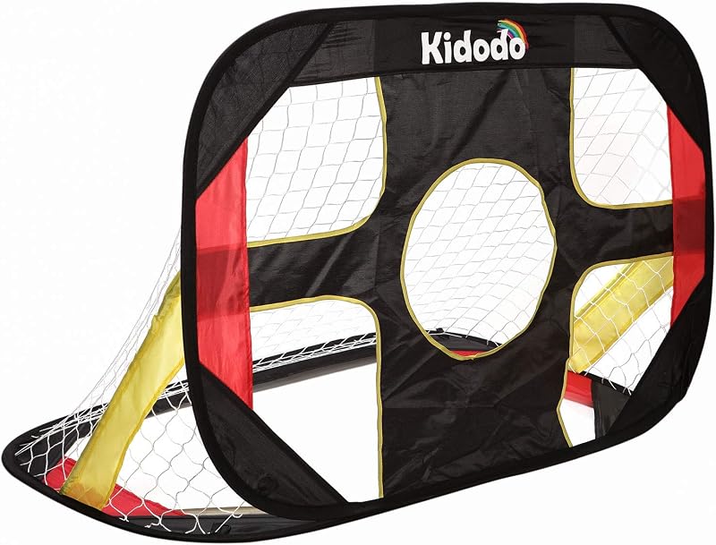 Kidodo Football Goal Posts Kids Pop Up Foldable Portable Soccer Net 100x70x70cm