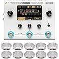 HOTONE Guitar Multi Effects Processor Multi Effects Pedal Touch Screen Guitar Bass Amp Modeling IR Cabinets Simulation Multi FX Processor (Include 10 PCS Additional Footswitch Toppers)