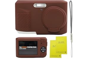 SZHSYJY Case for Kodak PIXPRO FZ45, FZ45 Accessories: Soft Silicone Protective Case with Removable Lens Cover, Includes 2 Scr