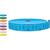 Tacticai 2000 Smile Raffle Tickets, Single Roll, Blue | 8 Color Options, Premium Cardstock, Clean-Tear Perforations, for Events, Fundraisers &amp; Prizes &mdash; Proudly Made in USA