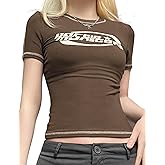 EMMIOL Summer Tops Baby Clothing Stitched Short Sleeve Logo Graphic Tee