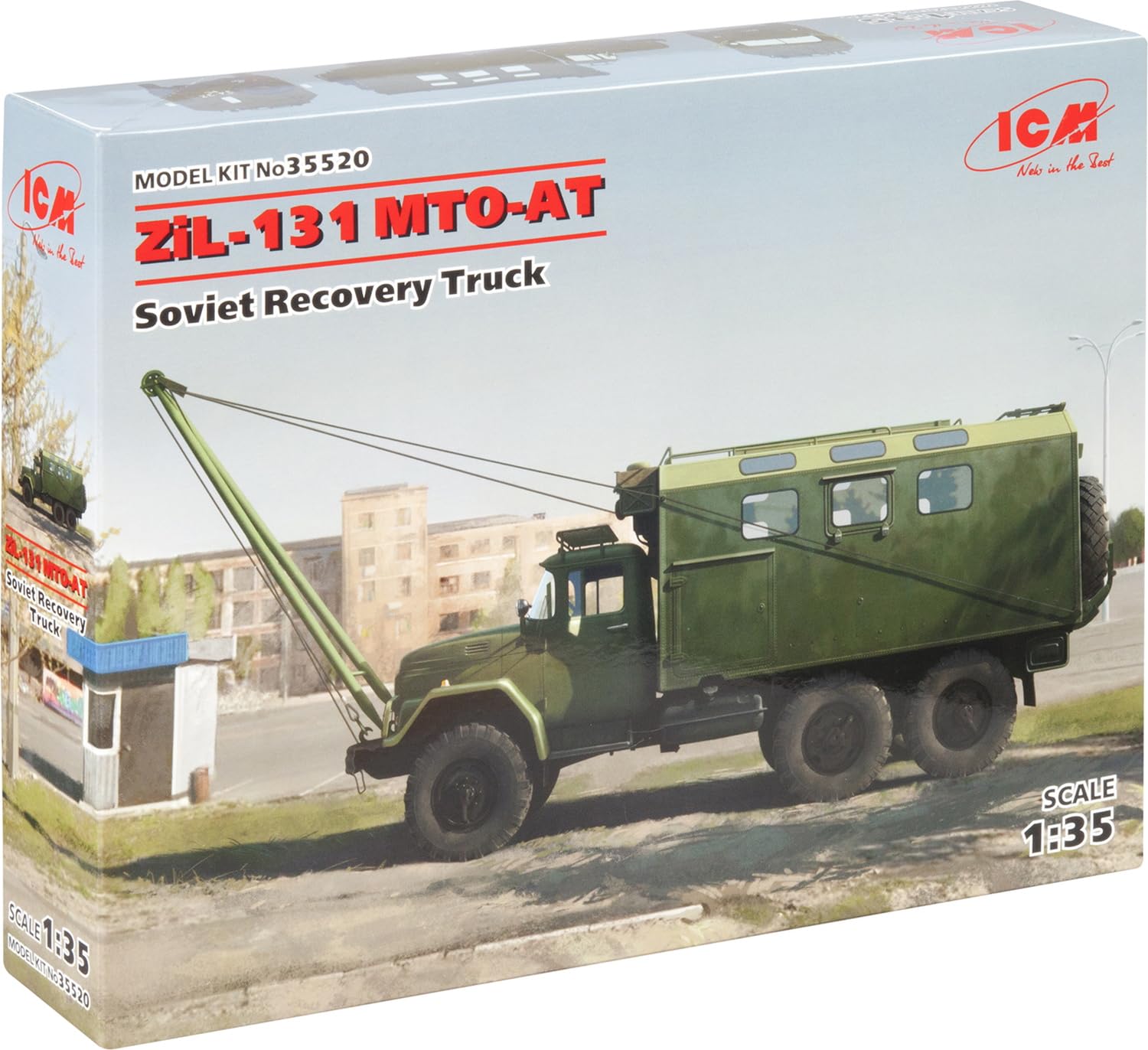 ICM 35520 ZiL-131 MTO-at Model Kit Black