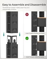 SONGMICS 5-Tier Steel Shelving Unit 650 kg Load 30 x 75 x 150 cm Blue GLR30Q view 5