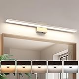 JUSHENG Brushed Nickel Vanity Lights for Bathroom