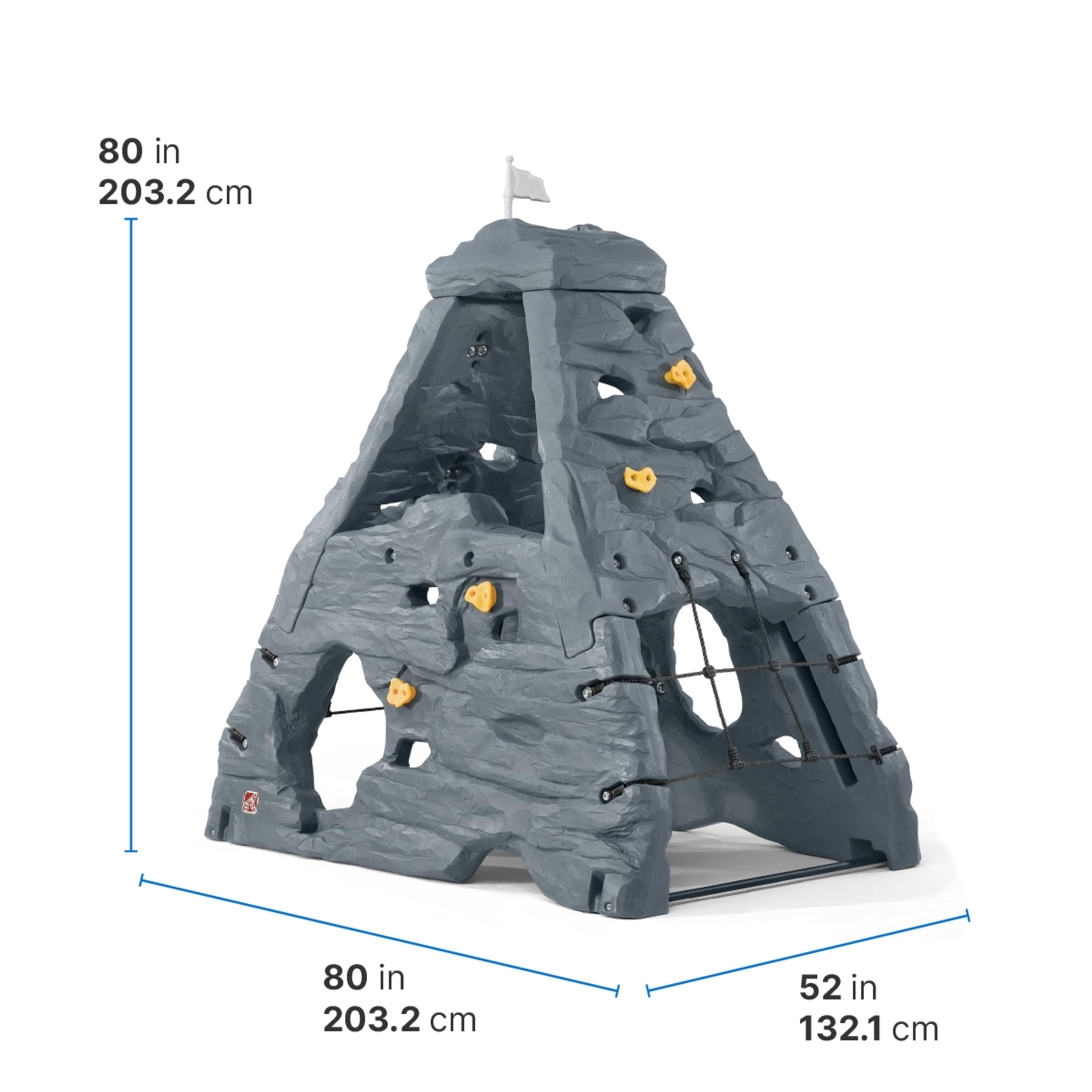 Step2 Skyward Summit for Kids, Climbing Wall Playset for Toddlers, Ages 4 –8 Years Old, Easy to Assemble Kids Outdoor Playground for Backyard