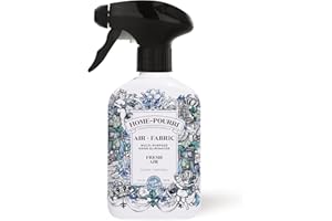 POO-POURRI Home-Pourri Air + Fabric Multi-Purpose Odor Freshener Spray, 11 Fl Oz, Up to 570 Uses, Fresh Air Scent, Room Deodorizer with Essential Oils, for Carpets, Couches, Bedding & Curtains