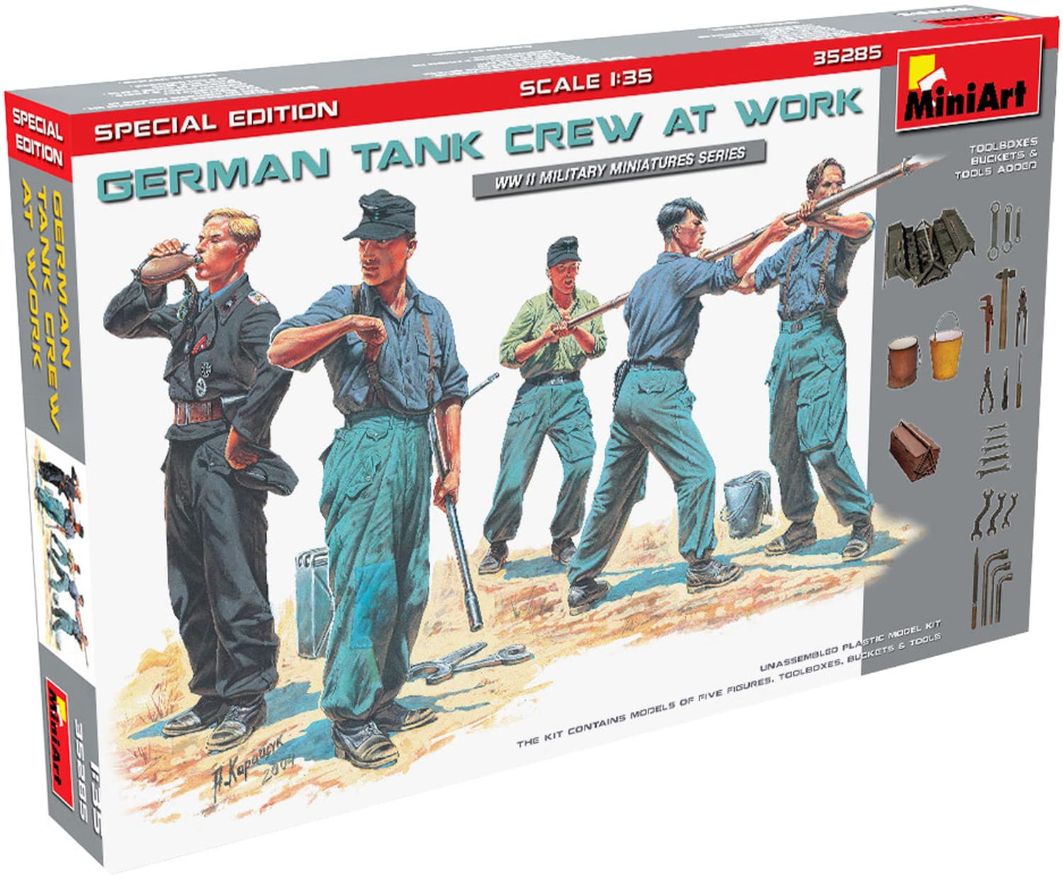 Miniart 1:35 - German Tank Crew at Work (Spec Edt)