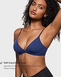 INLYRIC Women's Inbarely Triangle Bralette Plunge