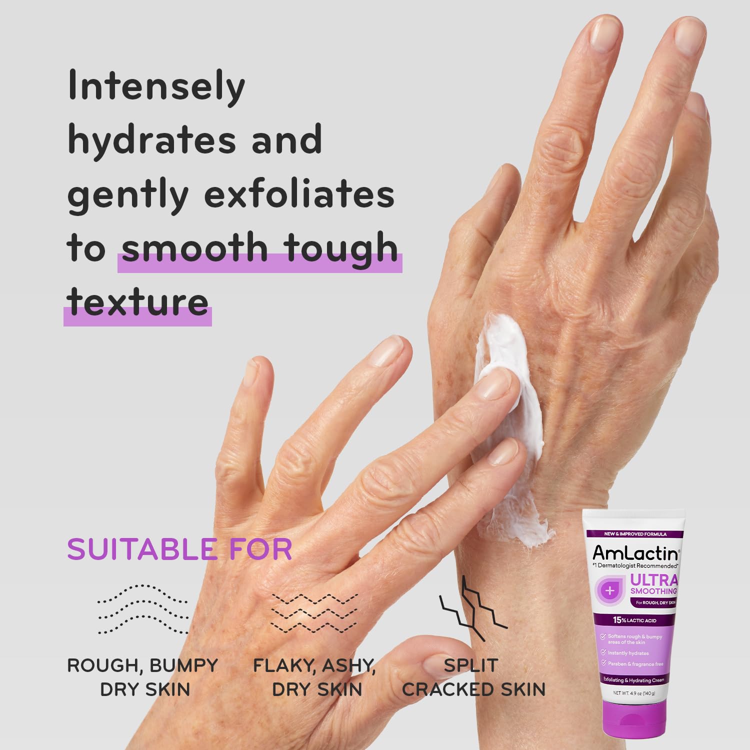 AmLactin Award-Winning Essentials Skin Care Set - Daily Nourish 12% Lotion, Ultra Smoothing Cream, Foot Repair Cream & Moisturizing Socks - Lactic Acid Moisturizer Gift Set for Whole-Body Skin Renewal