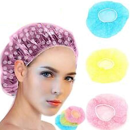 HimPrincy Shower Caps Printed for Men and Women (Multicolour) - Pack of 3