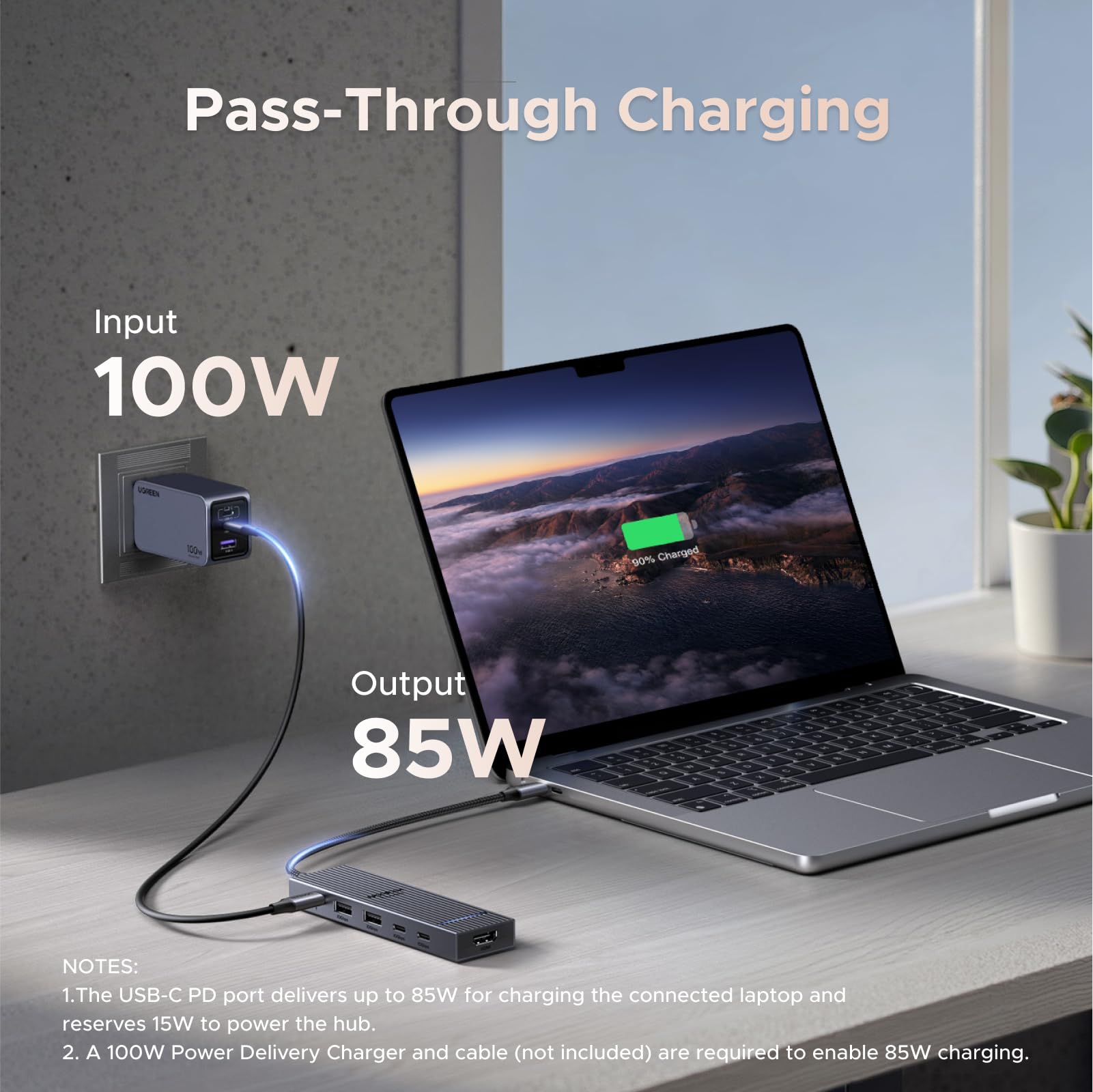 UGREEN Revodok Pro 106 10Gbps USB C Hub HDMI 4K@60Hz USB C Adapter mit USB 3.2 PD 100W Kompatibel mit iPhone 17/16 Serie, iPad Pro/Air, Mac mini M4/M4 Pro, Steam Deck usw. 6