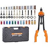 VEVOR 16" Rivet Nut Tool, Labor-Saving Rivnut Tool Kit with 13PCS Metric & SAE Mandrels, 186PCS Rivet Nuts,M3, M4, M5, M6, M8
