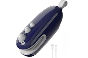 2 in 1 Mini Bag Sealer, 2026 New USB Rechargeable Handheld Heat Seal Tool with Cutter, Portable Vacuum Food Sealer for Snacks