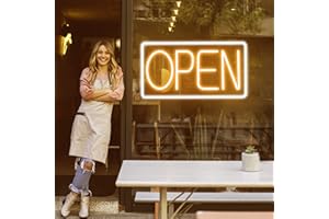 NEONAWALL Open Signs for Business Ultra Bright LED Neon Open Signs 22 Inch Plug In Electric Light Up Open Sign with ON/OFF Switch for Business Storefront Window Glass Door Shop Florists Bar Salon Cafes Pubs