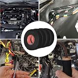 Disnace Flame Retardant Car Wiring Harness Fabric Tape 4 Rolls 19mm x 15m Black view 5