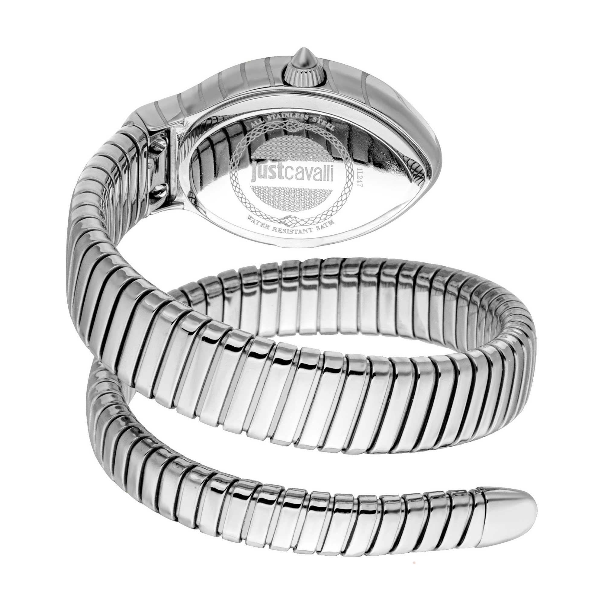 Signature Snake Classic Short Elegant Ladies Quartz Fashion Bracelet Flexible Single Round Stainless Steel Case Watch