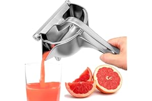 Hand Juicer Squeezer - Aluminum Lemon Squeezer for Effortless Juice Extraction - Manual Hand Press Juicer for Lemon, Orange, 