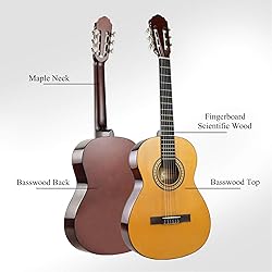 HUAWIND 39 Inch Classical Guitar Full Size Acoustic