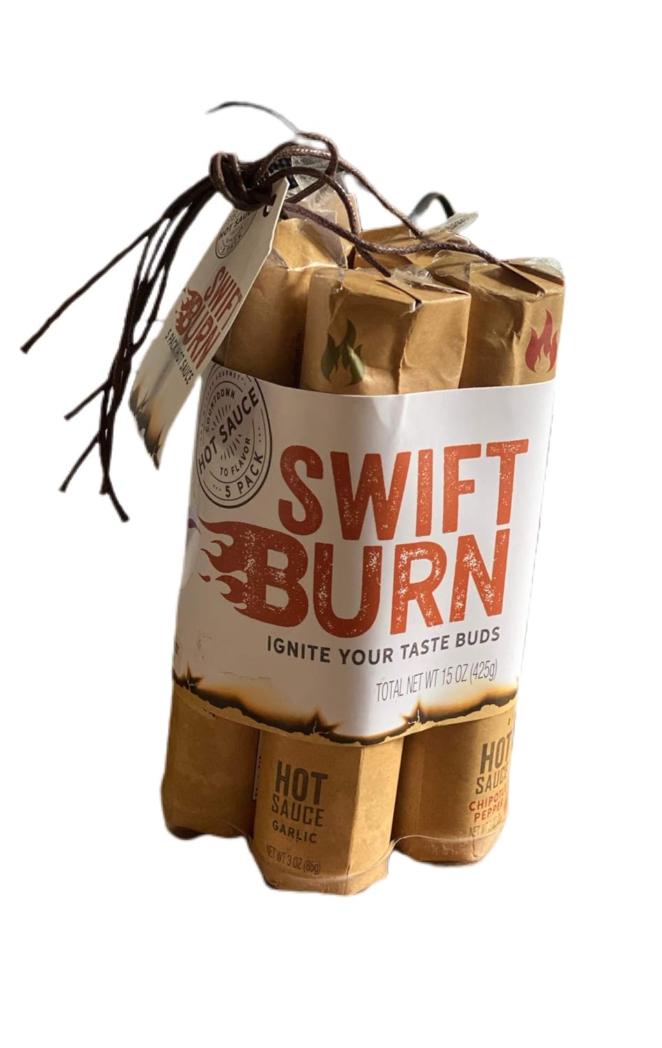 Swift Burn Hot Sauce 5 Ct Dynamite Clever Packaging Red