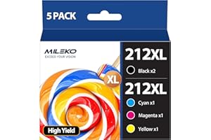 212XL Ink Cartridges T212 T212XL 212 212XL Ink Cartridges Combo Pack Replacement to Used with Expression Home XP-4100 XP-4105