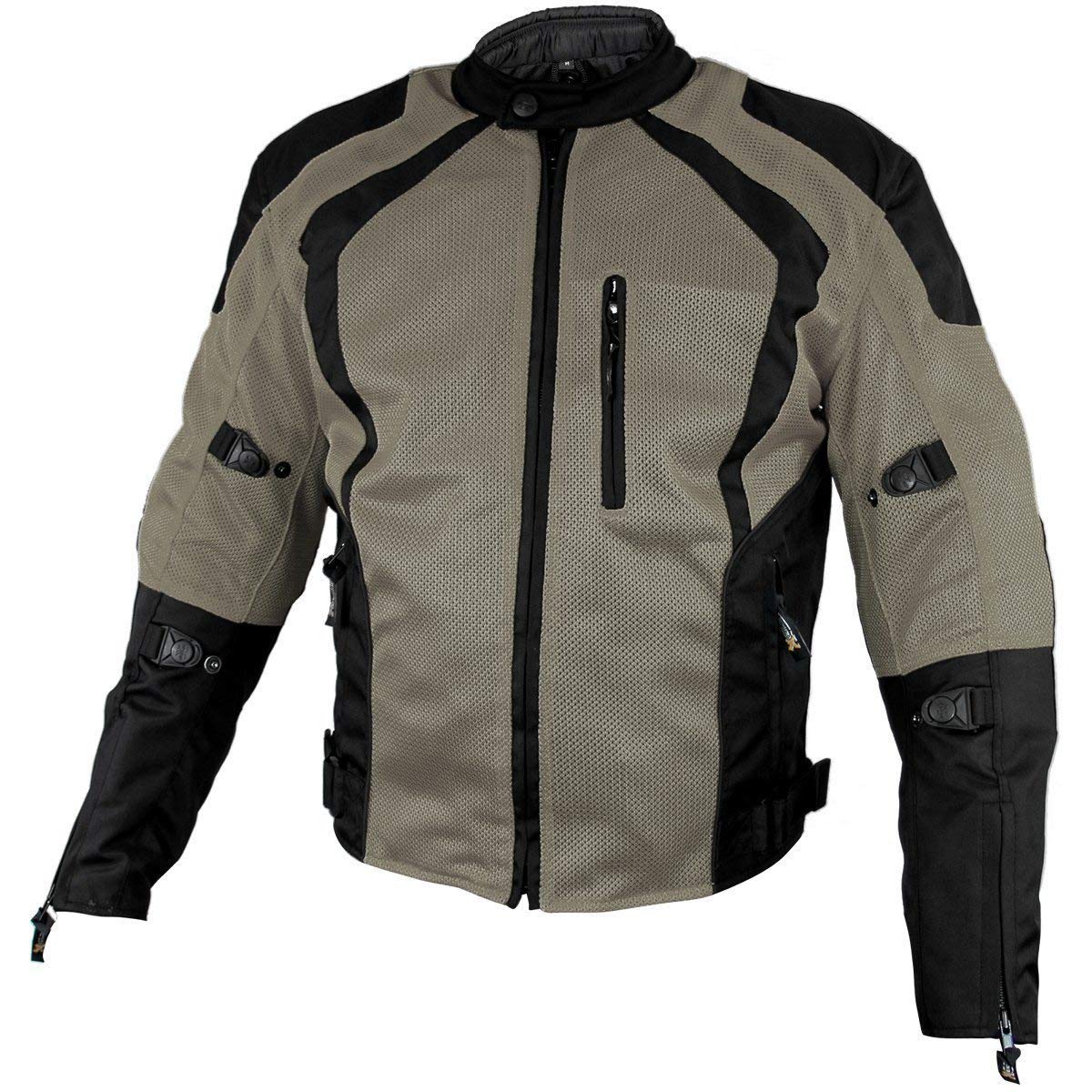 Xelement Xs3033 Cyclone Mens Black Grey Mesh Tri Tex Armored