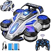 ZSYMIMRC High Speed Drift Remote Control Stunt Deformation Car, Birthday Gifts, for Boys and Girls 4-16 Years Old (Blue)