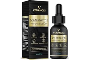VENANOCI ㅤ 5% Minoxidil Hair Growth for Men and Women: Biotin Hair Growth Serum for Hair Loss, Thinning, and Faster Regrowth Treatment - 60ML