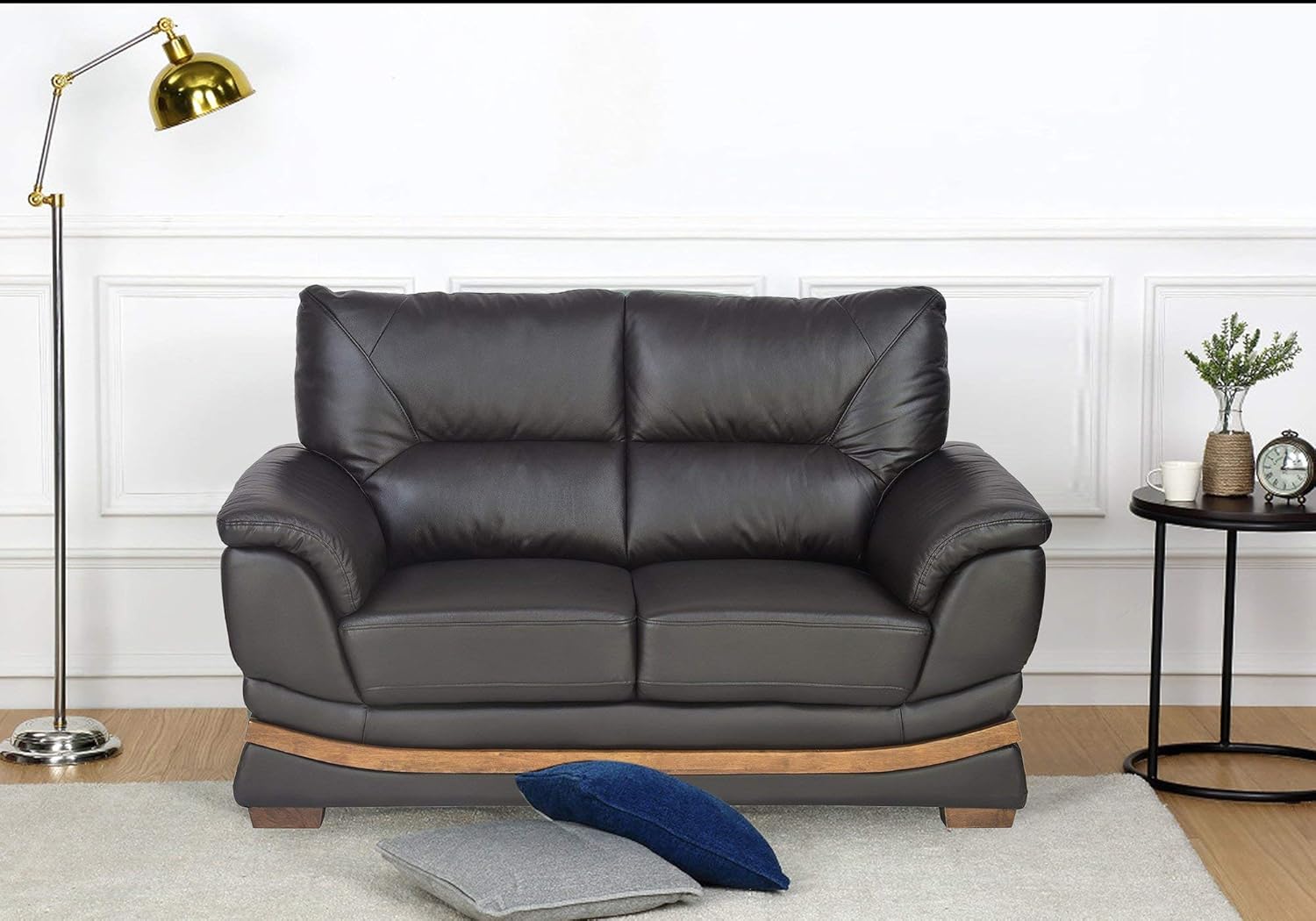 home by Nilkamal Markos Two Seater Sofa (Dark Brown) Amazon.in Home