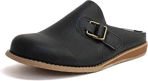 Amazon Antelope サンダル 靴 レディース サボ フラット 黒 ダークブラウン 痛くない 柔らかい オフィス 室内 軽量 幅広 楽チン リラックス クロッグ