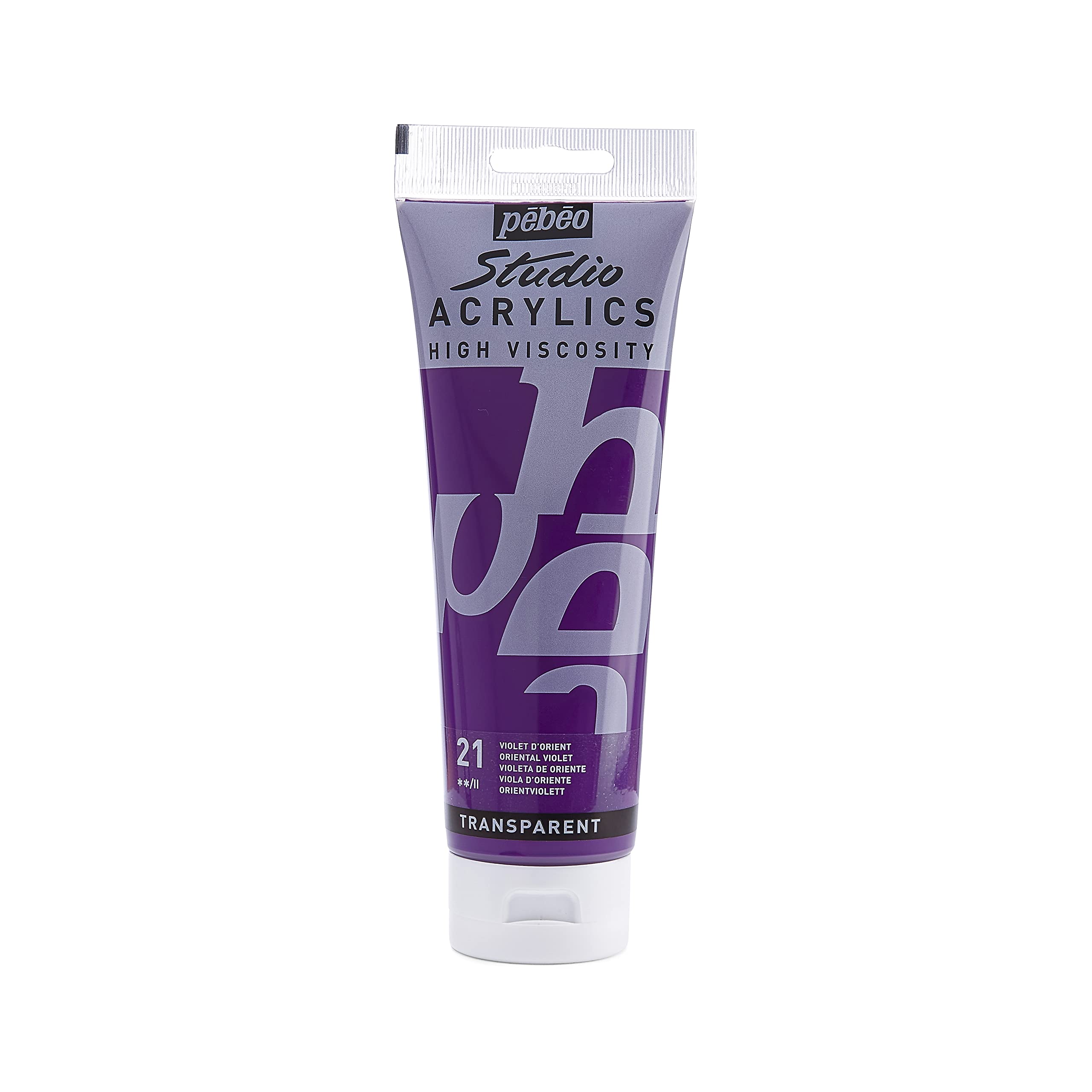 Pébéo High Viscosity Studio Acrylic Paint 250 ml Tube violet d'orient