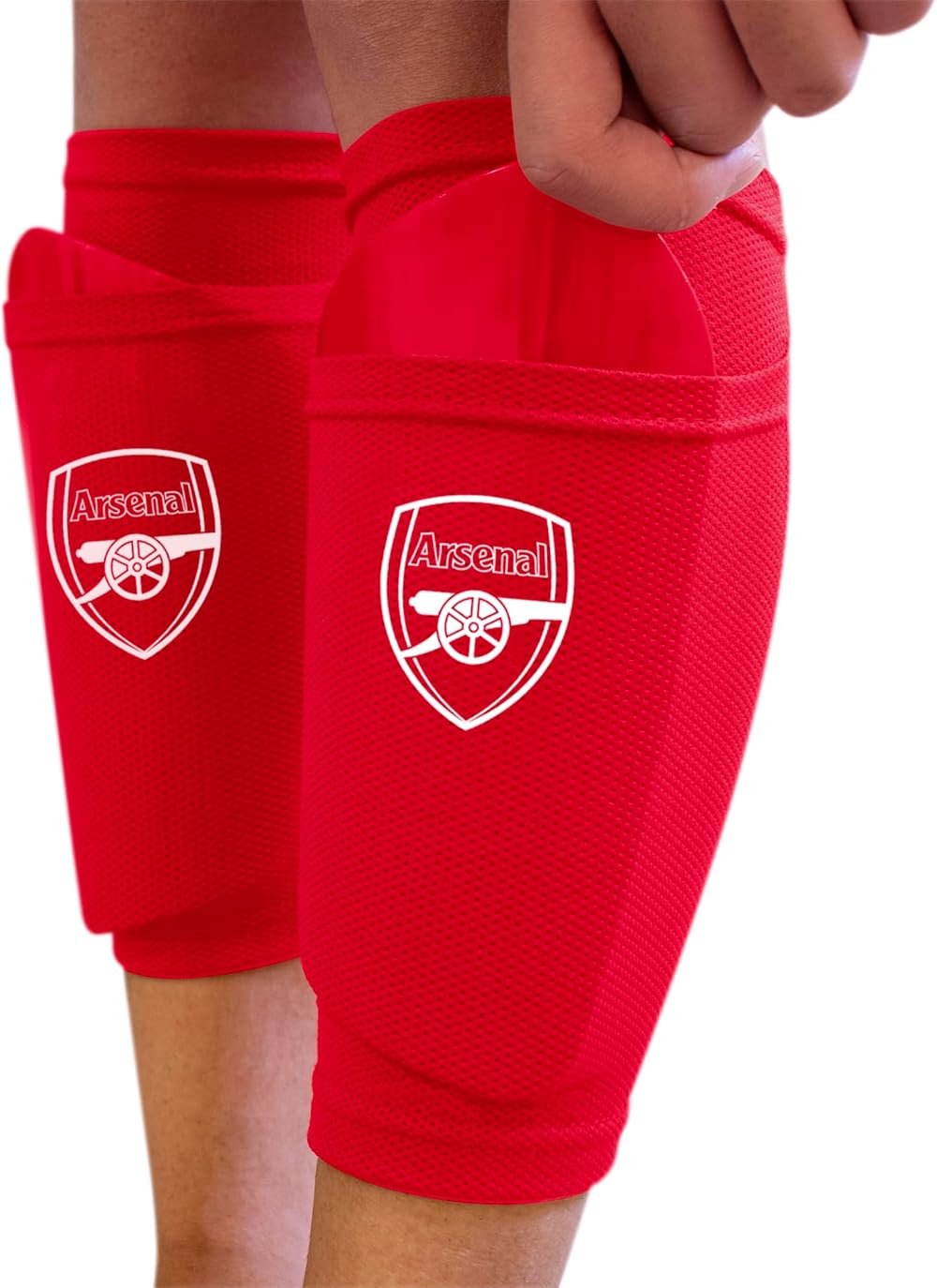 Hy-Pro Arsenal F.C. Shin Pad with Sock Sleeve XS Official Licensed