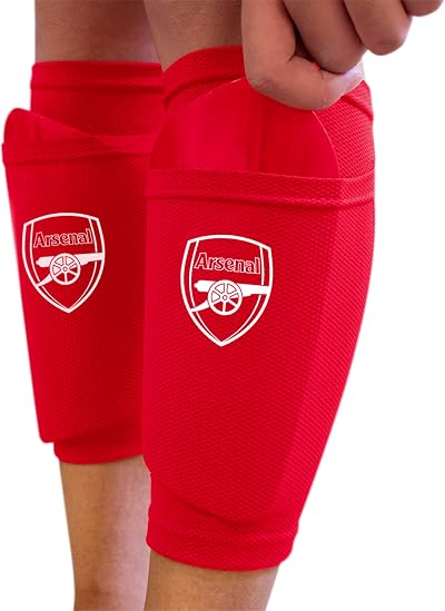 Hy-Pro Arsenal F.C. Shin Pad with Sock Sleeve XS Official Licensed