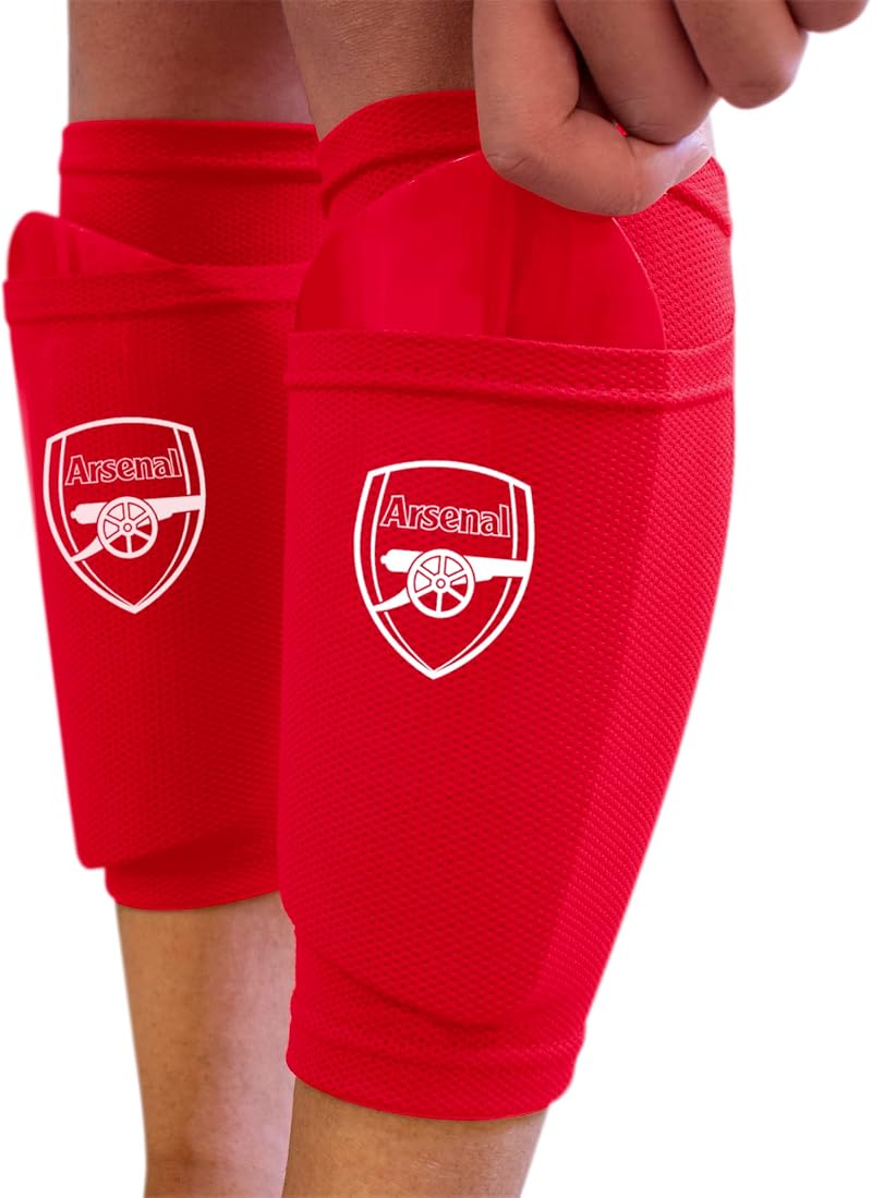 Hy-Pro Arsenal F.C. Shin Pad with Sock Sleeve XS Official Licensed