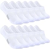 LO SHOKIM No Show Womens Cushioned Athletic Ankle Socks - Running Low Cut Socks 4/6 Pairs Size 5-11